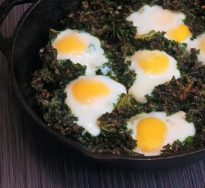 kale and eggs
