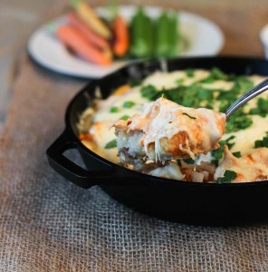 Buffalo Chicken Tot Skillet