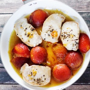 Red Plum Pork Chops