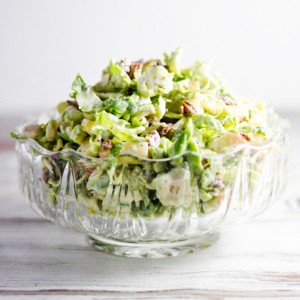 Brussels Sprouts and Apple Cole Slaw