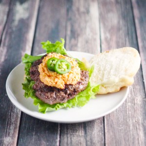 Pimento Cheese and Jalapeno Hamburgers