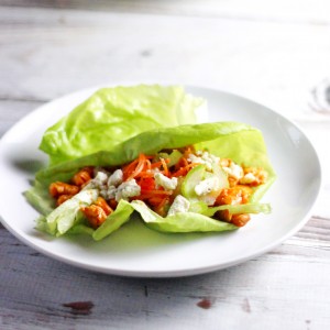Buffalo Chicken Lettuce Wraps